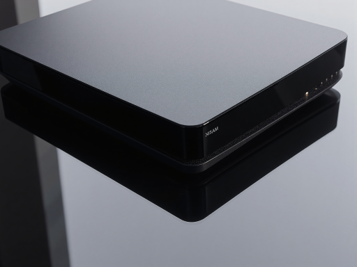 物联网网关设备正面视图，多接口设计，黑色金属外壳，体现工业级品质